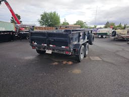 10' Black Dump Trailer with Ramps 2 5/16" Ball
