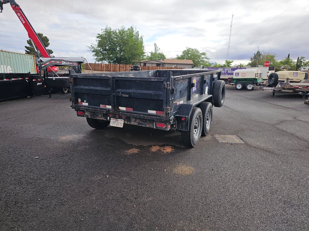 10' Black Dump Trailer with Ramps 2 5/16" Ball
