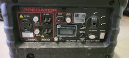3000 Watt Generator Predator 3500 starting watts, Electric Start Super quiet Inverter style with Motor home plug if needed