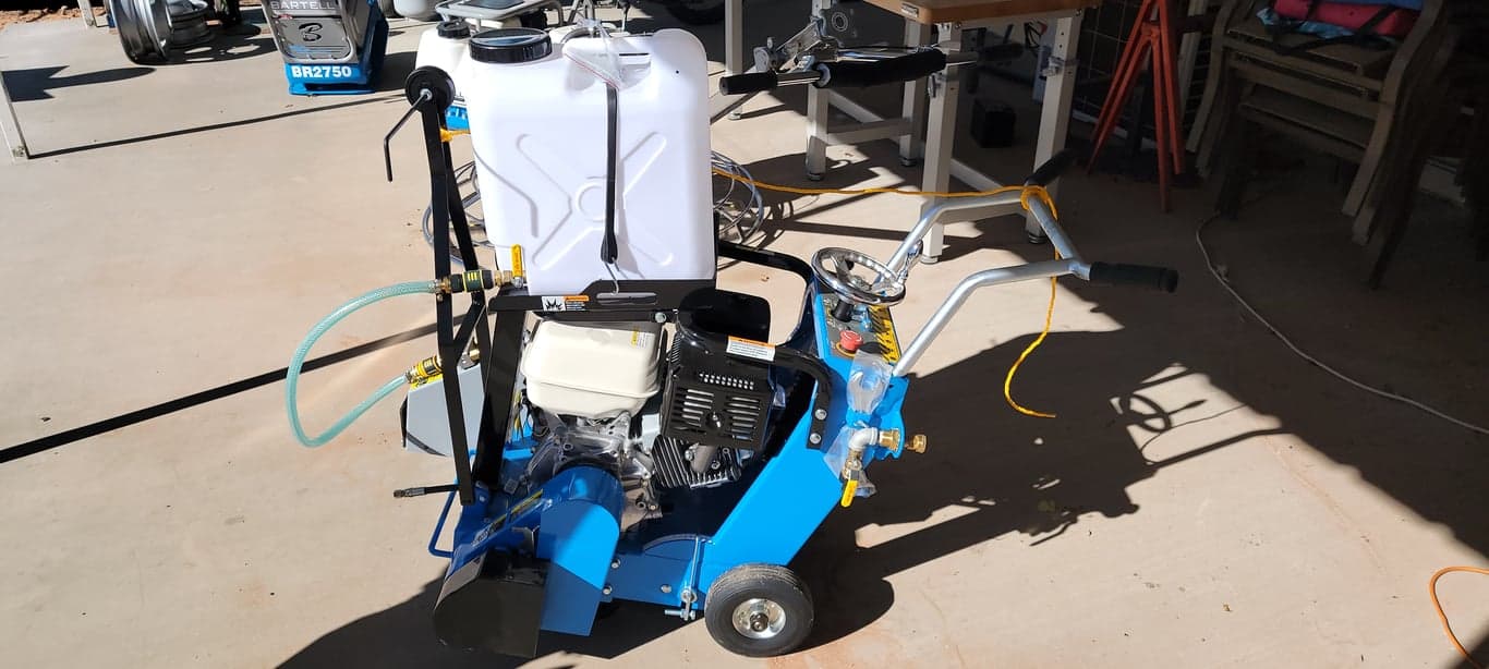 Walk Behind 18" 16" Concrete Saw Bartell