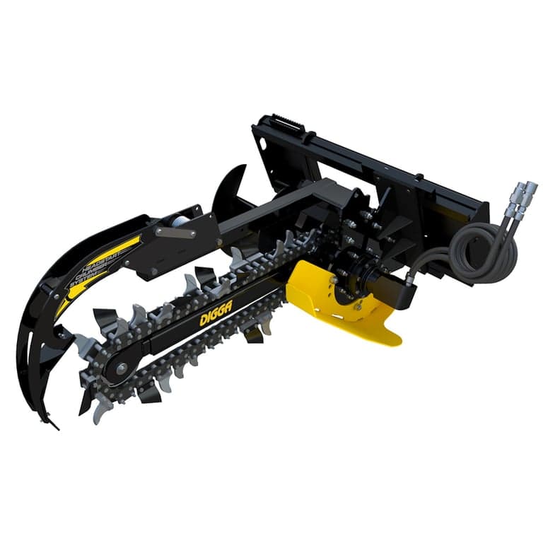 Trencher Attachment for the Dingo TX1000 W/6" Rock Chain. Trencher Attachment for the Dingo TX1000 W/6" Rock Chain.