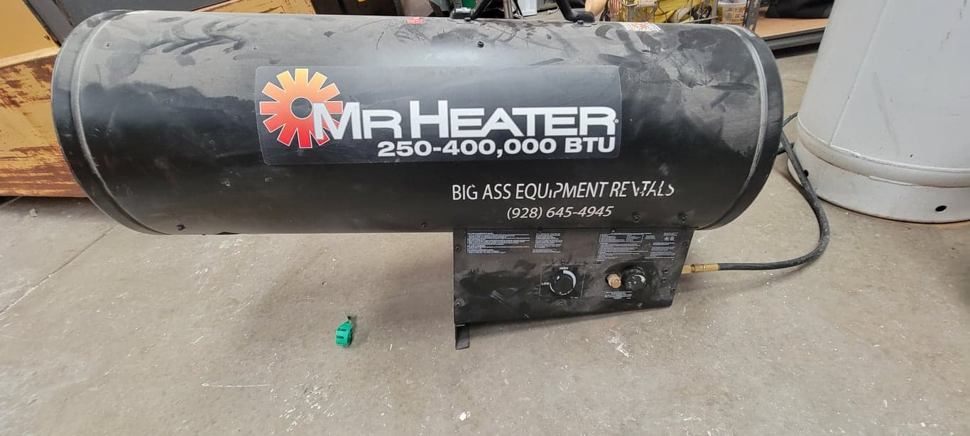 Propane Forced Air Jobsite Heater 400,000 BTU Propane Forced Air Jobsite Heater 400,000 BTU
